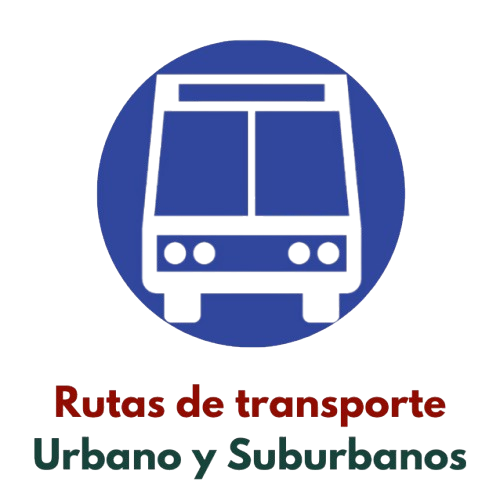 RUTAS DE TRANSPORTE URBANO Y SUBURBANO