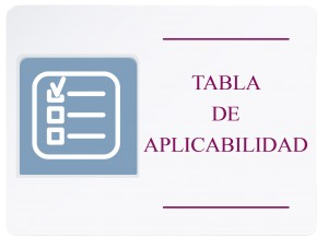 Tabla de Aplicabilidad